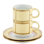 Ginori Diva Giallo Coffee Set For Two